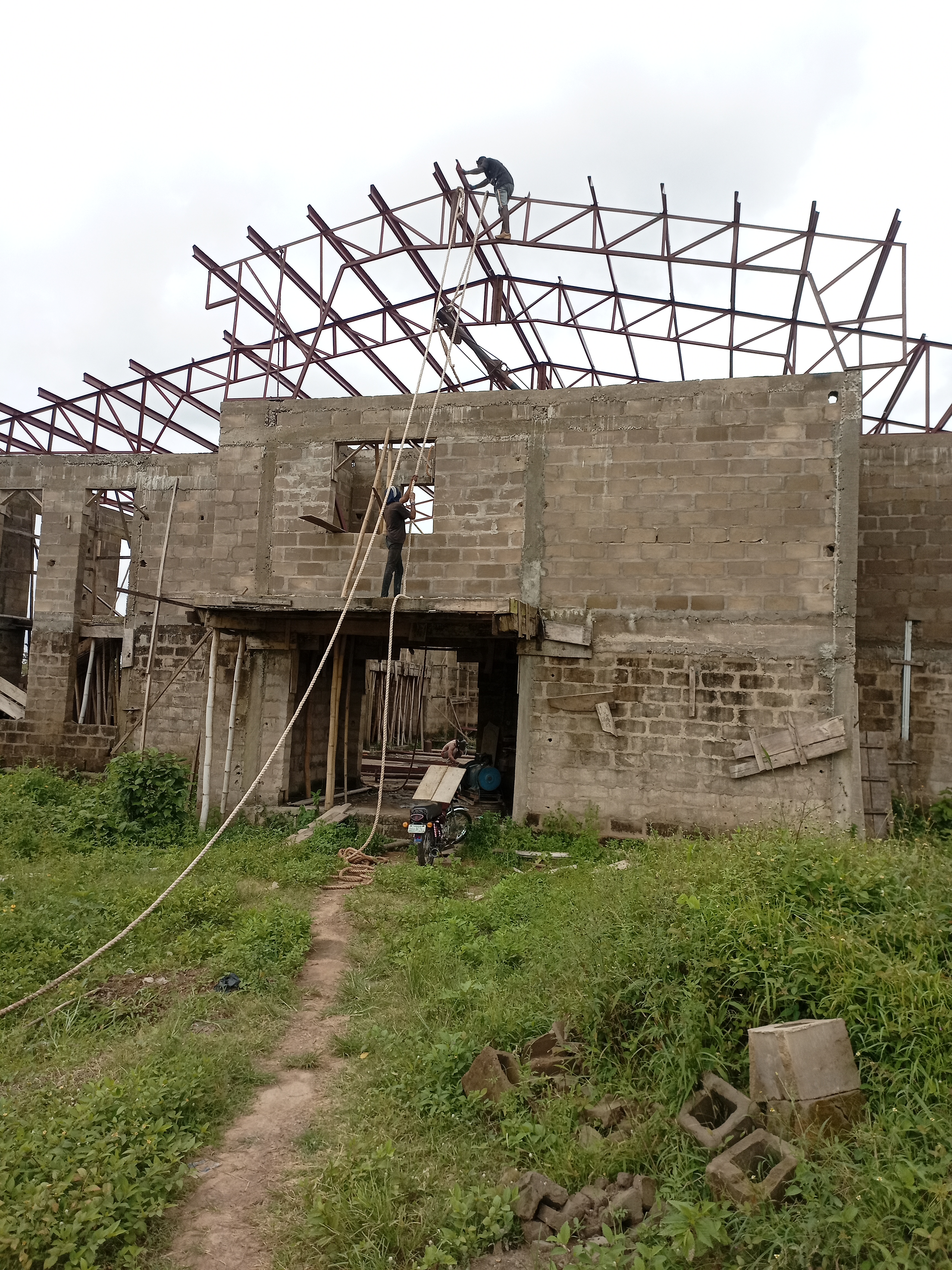 Construction site progress